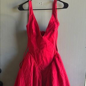 House of CB Vibrant Red Backless Dress